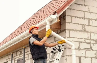 Pose et remplacement de gouttières à Bétaille